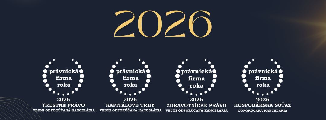 Hronček & Partners v rebríčku Právnická firma roka 2026 — ocenenie v 13 oblastiach práva
